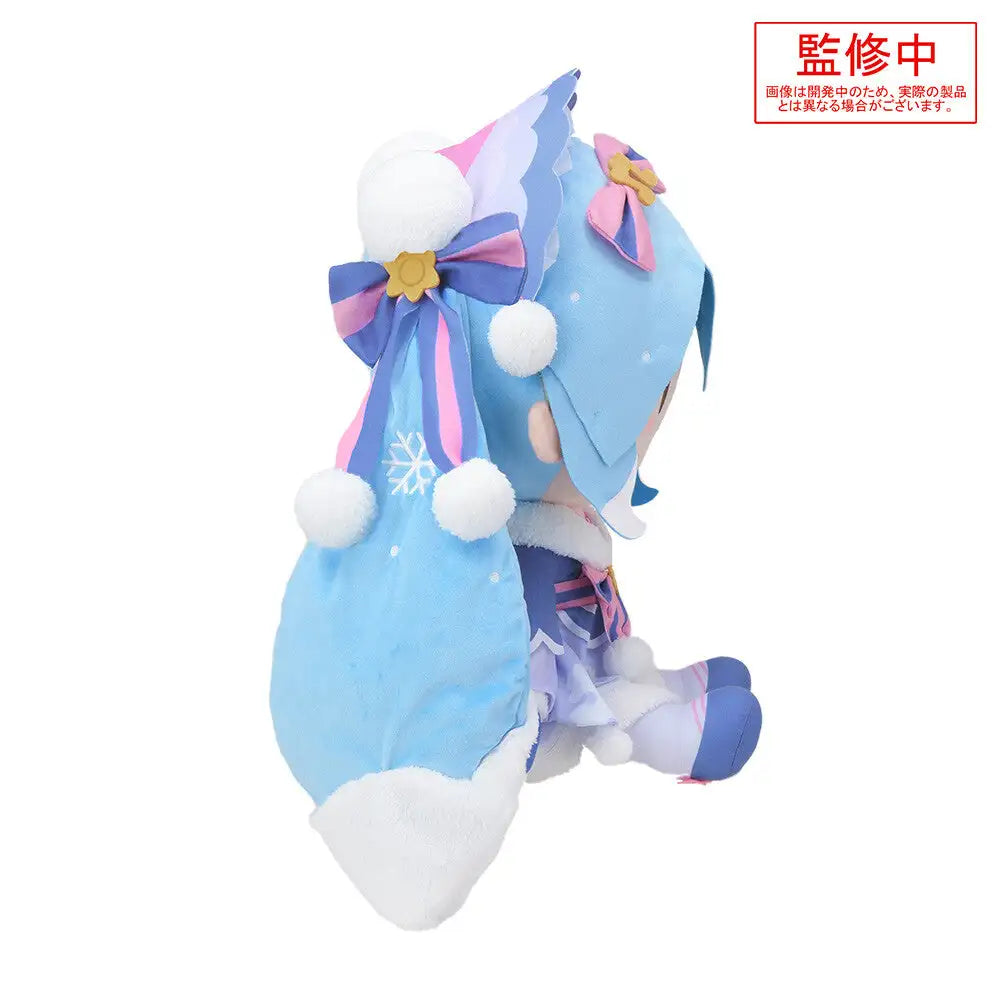 Luminous⭐Merch SEGA Hatsune Miku Snow Miku 2023 Ver. BIG Fuwa Puchi Dodeka Jumbo Nuigurumi Plush (SEGA) Plush Toys