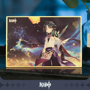 Luminous⭐Merch miHoYo Genshin Impact Ver.1.5 "Beneath the Light of Jadeite" Zhongli Shikishi Living/Deco