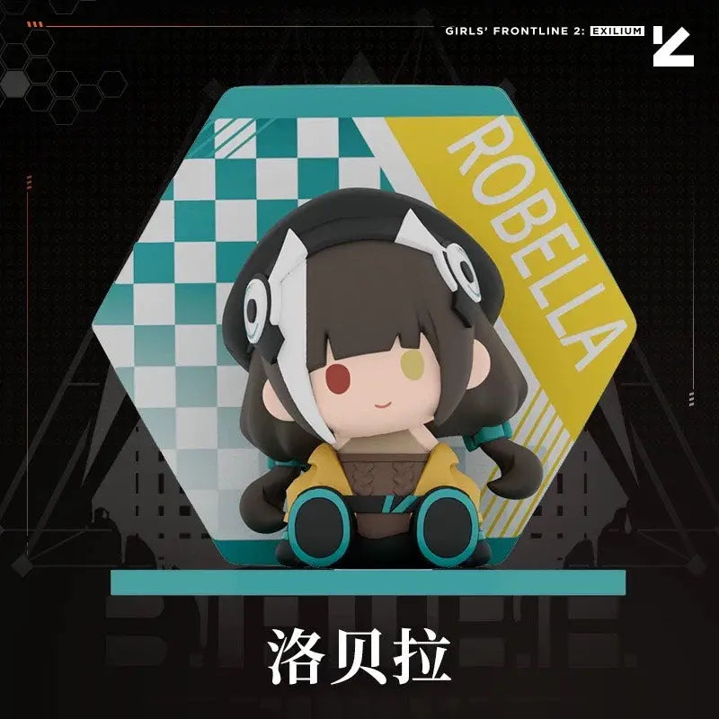 Luminous⭐Merch Girls' Frontline Girls' Frontline - Q Size Leva (UMP45) Klukai (HK416) Robella (RO635) Springfield (M1903) Bobblehead Figure [PRE-ORDER] Non-scale Figures