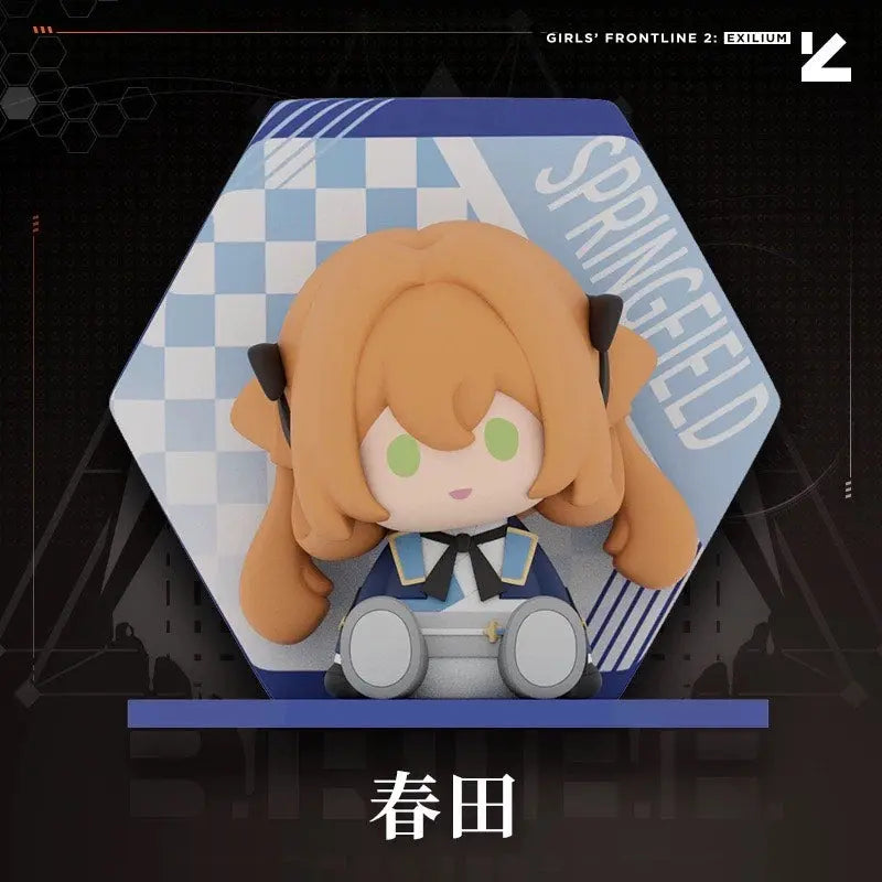 Luminous⭐Merch Girls' Frontline Girls' Frontline - Q Size Leva (UMP45) Klukai (HK416) Robella (RO635) Springfield (M1903) Bobblehead Figure [PRE-ORDER] Non-scale Figures
