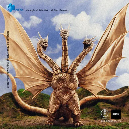 Luminous⭐Merch Hiya Toys HIYA Toys Exquisite Basic King Ghidorah 1991 Action Figure from Godzilla vs King Ghidorah Non-scale Figures