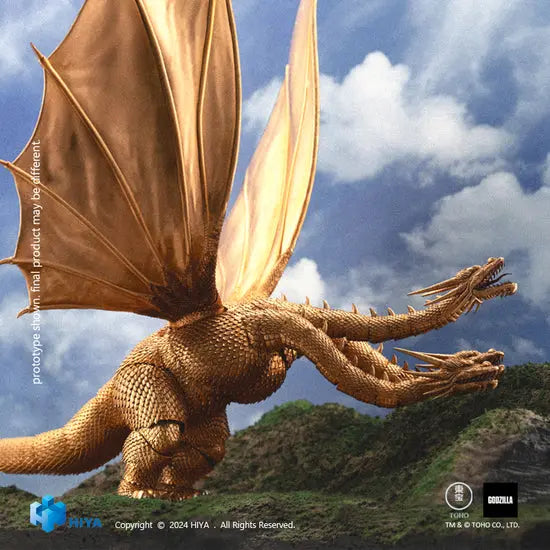 Luminous⭐Merch Hiya Toys HIYA Toys Exquisite Basic King Ghidorah 1991 Action Figure from Godzilla vs King Ghidorah Non-scale Figures
