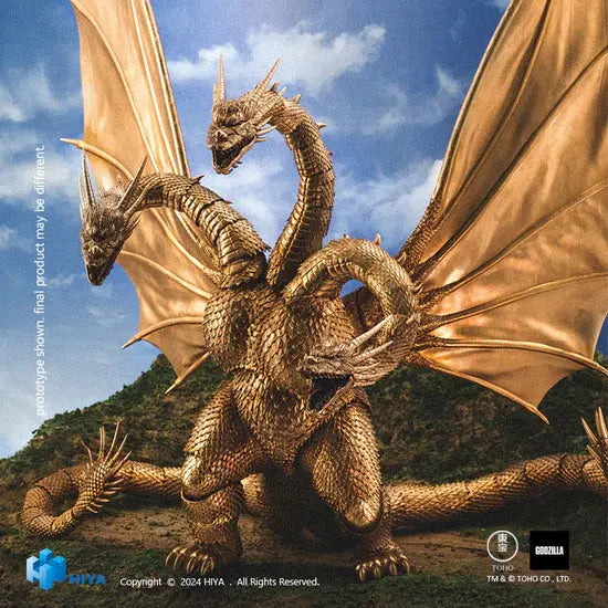 Luminous⭐Merch Hiya Toys HIYA Toys Exquisite Basic King Ghidorah 1991 Action Figure from Godzilla vs King Ghidorah Non-scale Figures