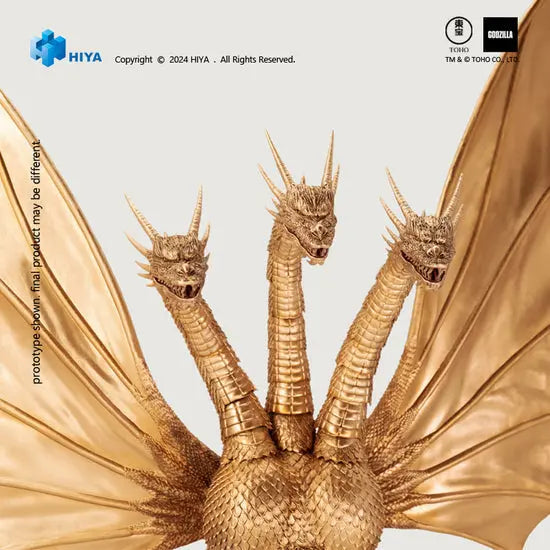 Luminous⭐Merch Hiya Toys HIYA Toys Exquisite Basic King Ghidorah 1991 Action Figure from Godzilla vs King Ghidorah Non-scale Figures