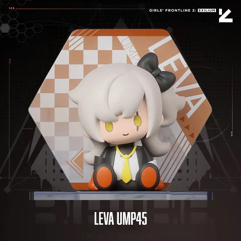 Luminous⭐Merch Hobby Max Girls' Frontline - Q Size Leva (UMP45) & Klukai (HK416) Bobblehead Figure [BACK-ORDER] Non-scale Figures