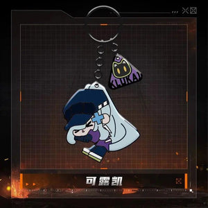 Luminous⭐Merch IOP Girls' Frontline - Squad 404 Metal Keychain (UMP45 Leva, HK416 Klukai, UMP40 Lainie, G11 Mechty) Keychains