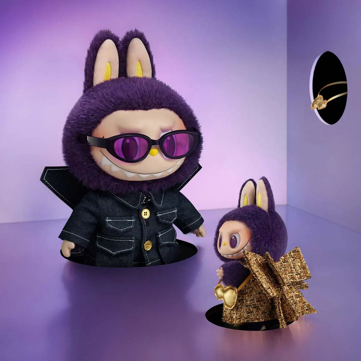 Luminous⭐Merch Pop Mart POP MART The Monsters LABUBU x PRONOUNCE - WINGS OF FORTUNE Vinyl Plush Hanging Card Plush Toys