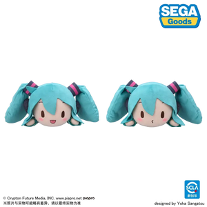 Luminous⭐Merch SEGA Fuwa Puchi Layind Down Hatsune Miku Nesoberi Plush Doll M (SEGA) 30cm Plush Toys