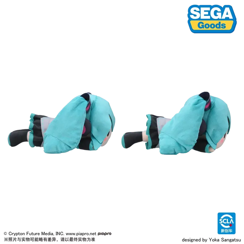 Luminous⭐Merch SEGA Fuwa Puchi Layind Down Hatsune Miku Nesoberi Plush Doll M (SEGA) 30cm Plush Toys