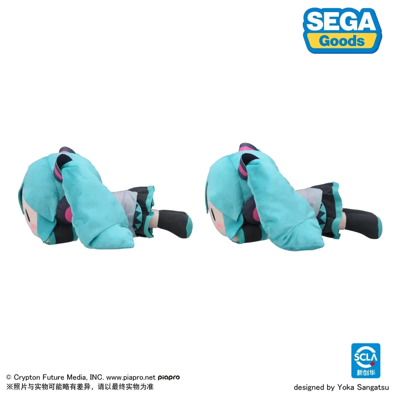Luminous⭐Merch SEGA Fuwa Puchi Layind Down Hatsune Miku Nesoberi Plush Doll M (SEGA) 30cm Plush Toys