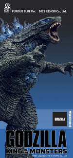 Load image into Gallery viewer, Luminous⭐Merch X-PLUS EZHOBI Godzilla: King of the Monsters Omega Beast Series Godzilla (Furious Blue Version) Limited Edition Statue Scale Figures
