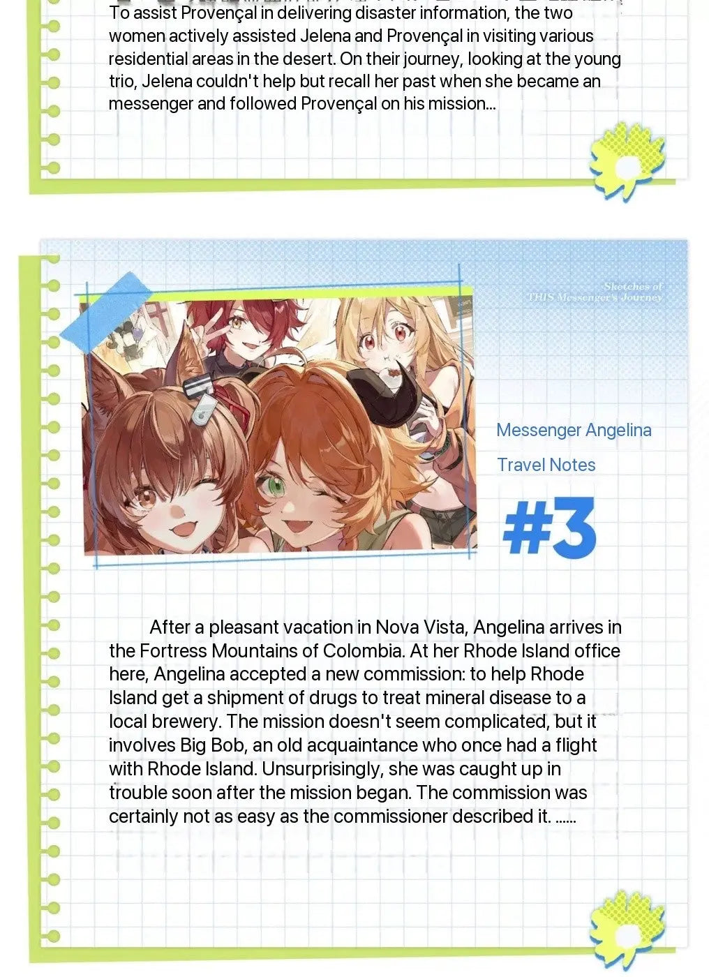 Luminous⭐Merch Yostar Arknights - Angelina Sketches of THIS Messenger's Journey Notes Comic Anthology Vol.1-4 Art Books [BACK-ORDER] Media