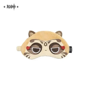 Luminous⭐Merch miHoYo Genshin Impact - Bake-Danuki (Tanuki) Eye Mask & Neck Rest Pillow with Hoodie Plush Toys