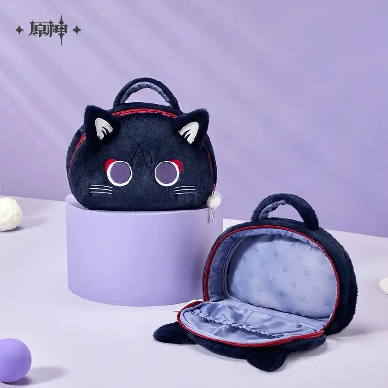 Luminous⭐Merch miHoYo Genshin Impact - Wanderer (Scaramouche) Fairy Tale Cat Series Plush Bag Purse Plush Toys