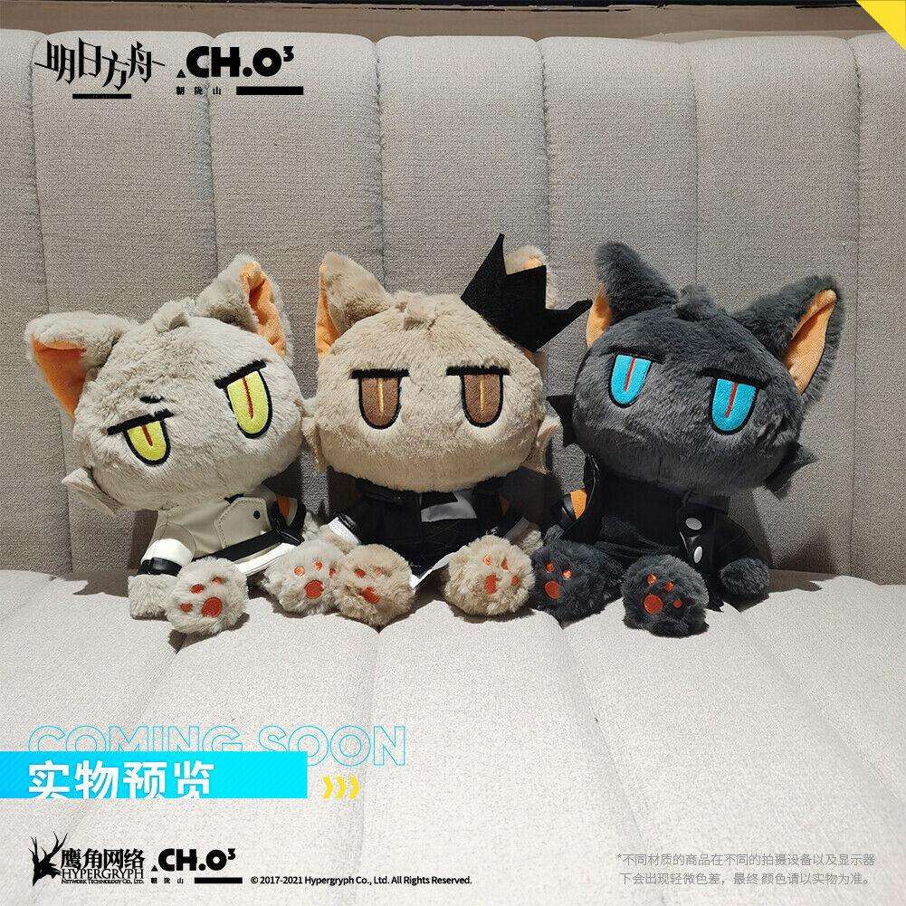 Arknights - Rhodes Island CH.O3 Mephisto, Faust, Talulah Neko Mascot Cat Plush Doll