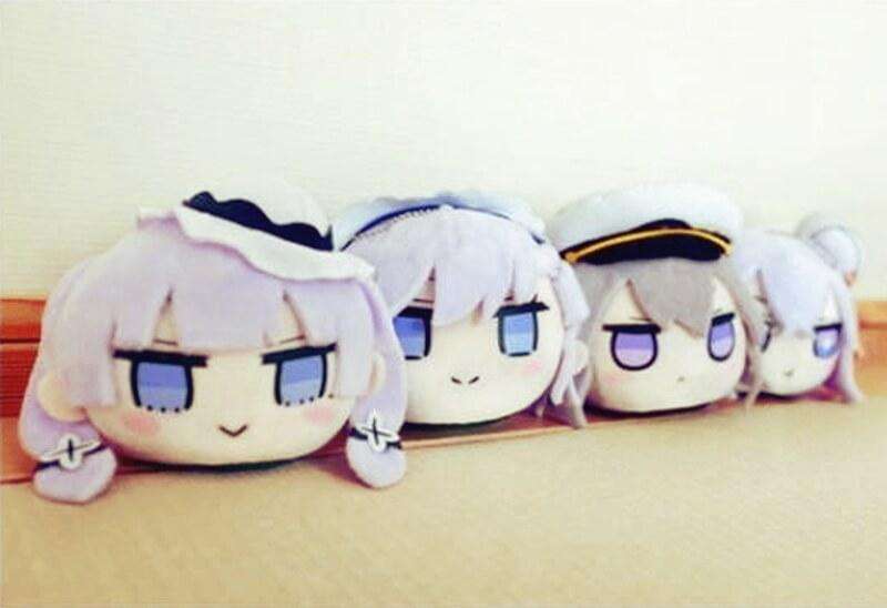 Azur Lane - Fumo Dango Head Plush (Illustrious, Belfast, Enterprise, Le Malin)