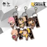 Load image into Gallery viewer, Girls&#39; Frontline - AntiRain Team Metallic Enamel Character Keychain (M4A1, SOPMOD II, STAR15, M16A1, RO635)
