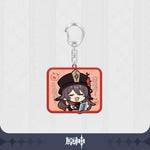 Load image into Gallery viewer, Genshin Impact - Emoji Glitter Acrylic Keychain Charms

