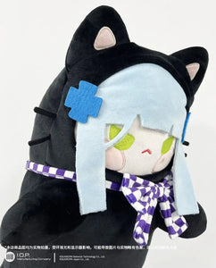 Luminous⭐Merch IOP Girls' Frontline - Longcat HK416 Black Cat ver. Throw Plush & Pillow Plush Toys