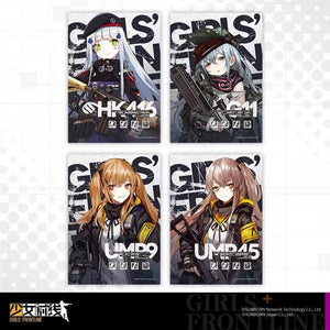 Luminous⭐Merch IOP Girls' Frontline - Squad 404 Translucent Posters (HK416, G11, UMP9, UMP45) Living/Deco