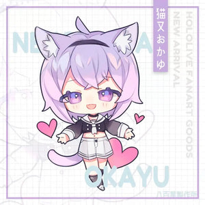 Luminous⭐Merch LuminousMerch Hololive Vtuber - Nekomata Okayu Double-sided Acrylic Keychain Custom & Doujin