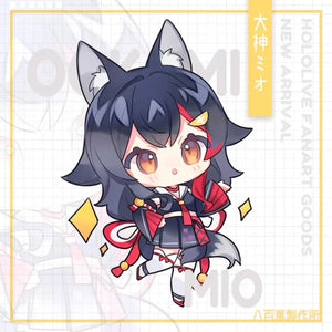 Luminous⭐Merch LuminousMerch Hololive Vtuber - Ookami Mio Double-sided Acrylic Keychain Custom & Doujin