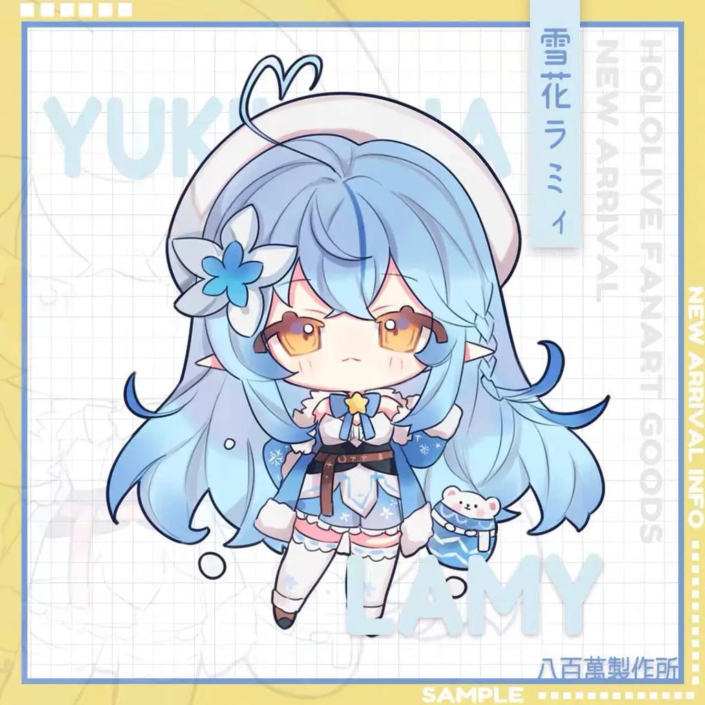 Luminous⭐Merch LuminousMerch Hololive Vtuber - Yukihana Lamy Double-sided Acrylic Keychain Custom & Doujin