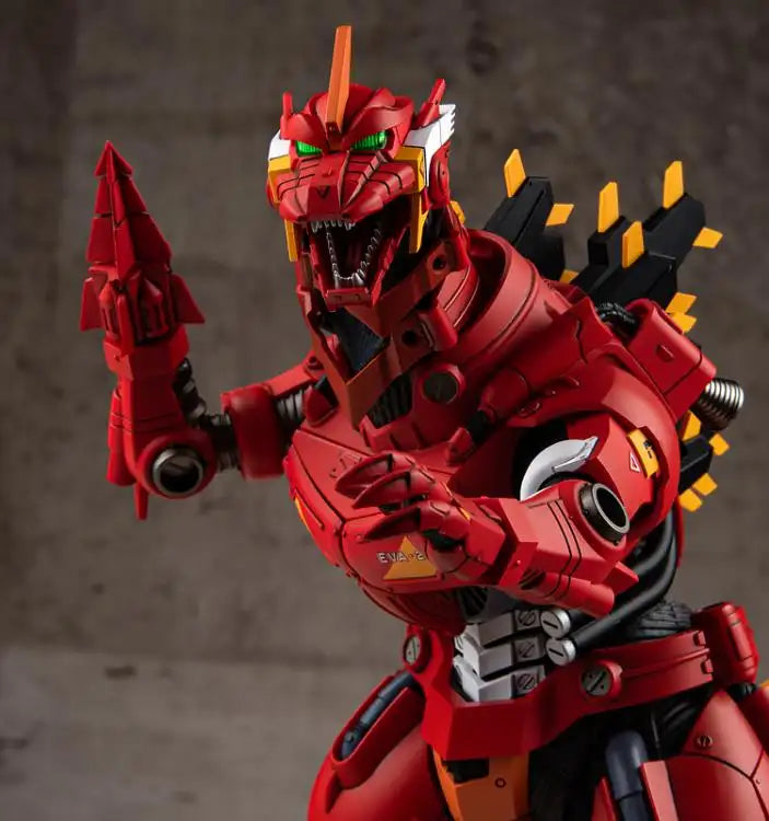 Luminous⭐Merch X-PLUS Aoshima Godzilla vs. Evangelion Mechagodzilla (Type-3 Kiryu EVA Unit 02 Color Version) Exclusive Model Kit Scale Figures