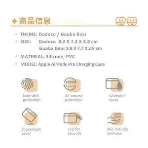 Luminous⭐Merch miHoYo Genshin Impact - Airpods Pro Wireless Charging Case (Klee's Jumpy Dumpty Dodoco, Xiangling's Guoba Bear) [PRE-ORDER] Living/Deco