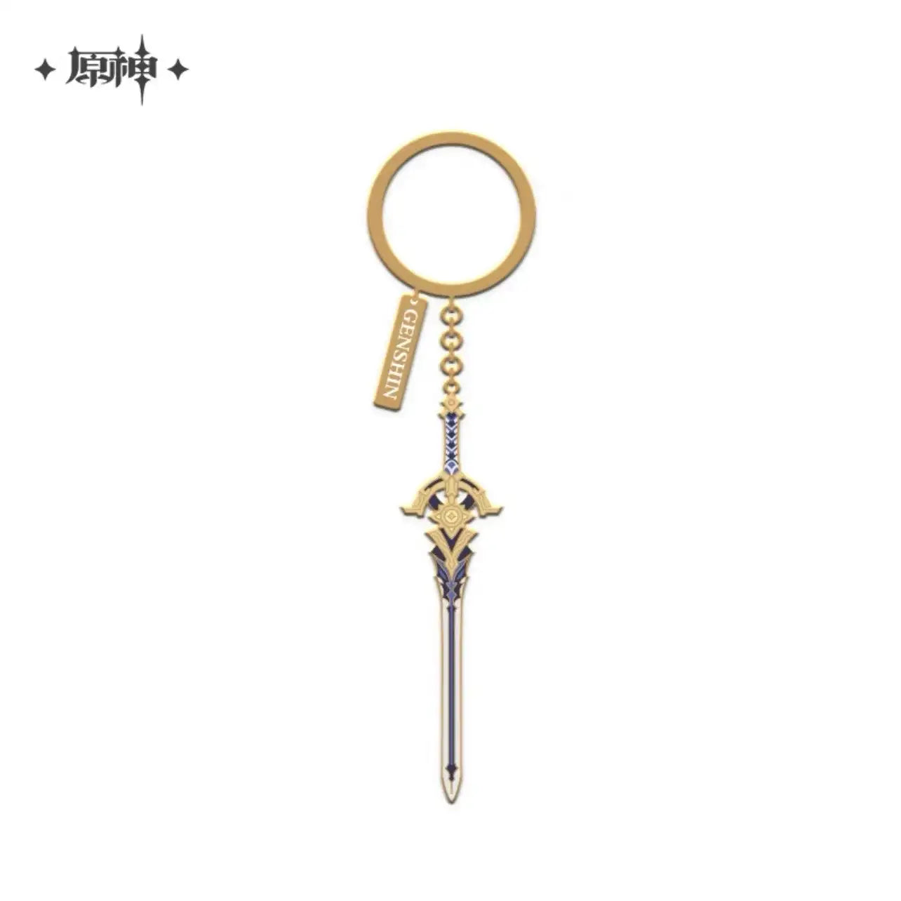 Luminous⭐Merch miHoYo Genshin Impact - Character Weapon Metal Keychain (Venti, Diluc, Eula, Zhongli, Childe) Keychains