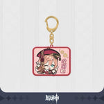 Load image into Gallery viewer, Luminous⭐Merch miHoYo Genshin Impact - Emoji Glitter Acrylic Keychain Charms Keychains
