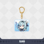 Load image into Gallery viewer, Luminous⭐Merch miHoYo Genshin Impact - Emoji Glitter Acrylic Keychain Charms Keychains
