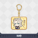 Load image into Gallery viewer, Luminous⭐Merch miHoYo Genshin Impact - Emoji Glitter Acrylic Keychain Charms Keychains

