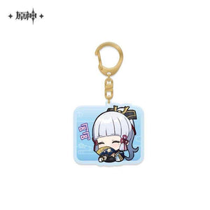 Luminous⭐Merch miHoYo Genshin Impact - Emoji Glitter Acrylic Keychain Charms Keychains