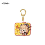 Load image into Gallery viewer, Luminous⭐Merch miHoYo Genshin Impact - Emoji Glitter Acrylic Keychain Charms Keychains
