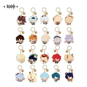 Luminous⭐Merch miHoYo Genshin Impact - Hard Enamel Metal Collection Keychain Keychains