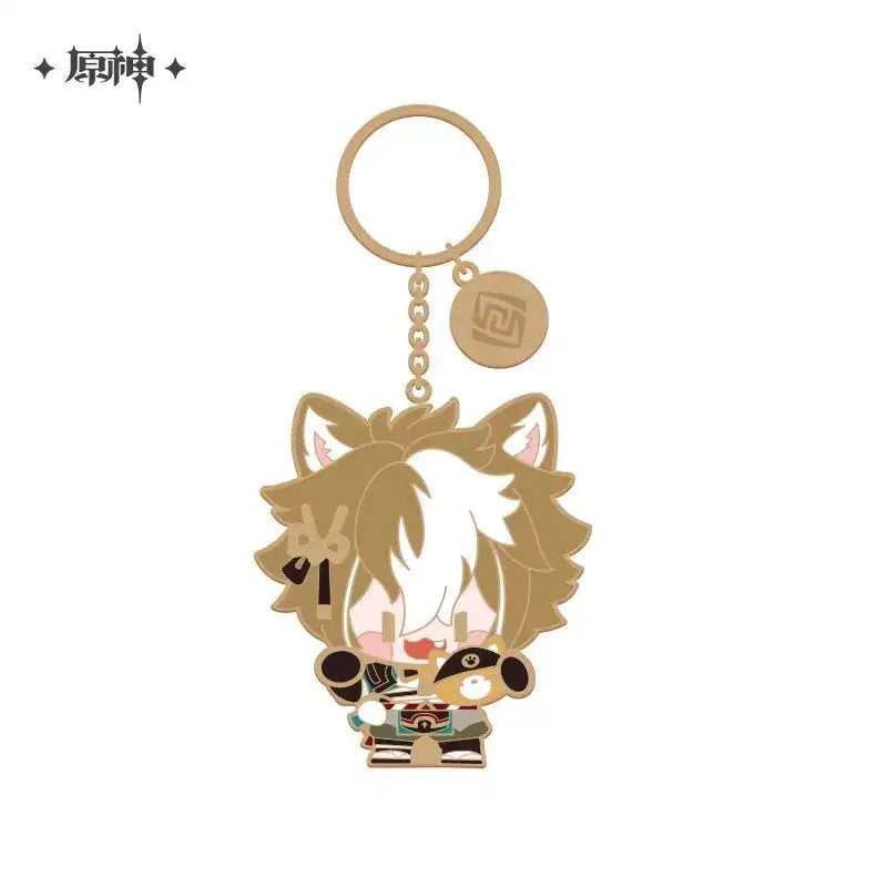 Luminous⭐Merch miHoYo Genshin Impact - Inazuma Metallic Enamel Character Keychain Keychains