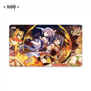 Luminous⭐Merch miHoYo Genshin Impact - Moonlight Merriment Mouse Pad (Keqing, Xiangling) Desk Mat [PRE-ORDER] Living/Deco