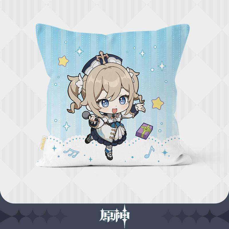 Genshin Impact Pillow, 2-in-1 Acrylic Keychain/Stand and Can Badge Collection (Zhongli)