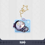 Load image into Gallery viewer, Genshin Impact - Emoji Glitter Acrylic Keychain Charms
